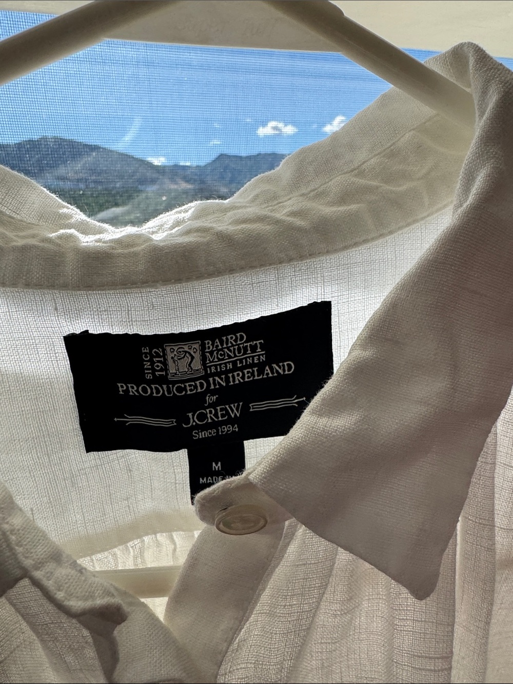 Women’s JCrew linen white shirt - Picture 4 of 8